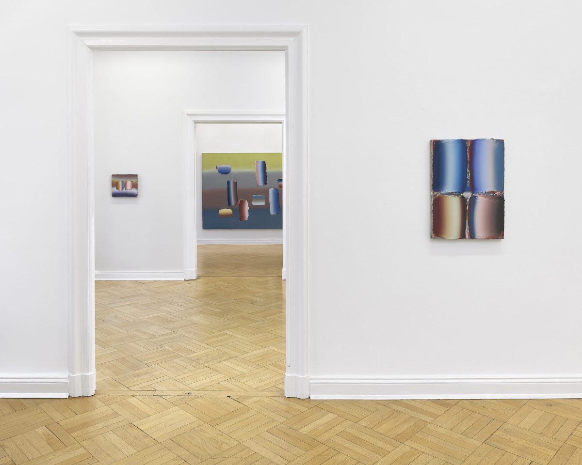 Installation view: Anna Leonhardt “SOULVA“ at Galerie Friese, 2025. Photo: Eric Tschernow